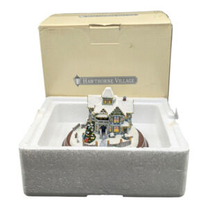 Hawthorne Village Thomas Kinkade Victorian Lights Christmas‎ Day 79261 W/ Box